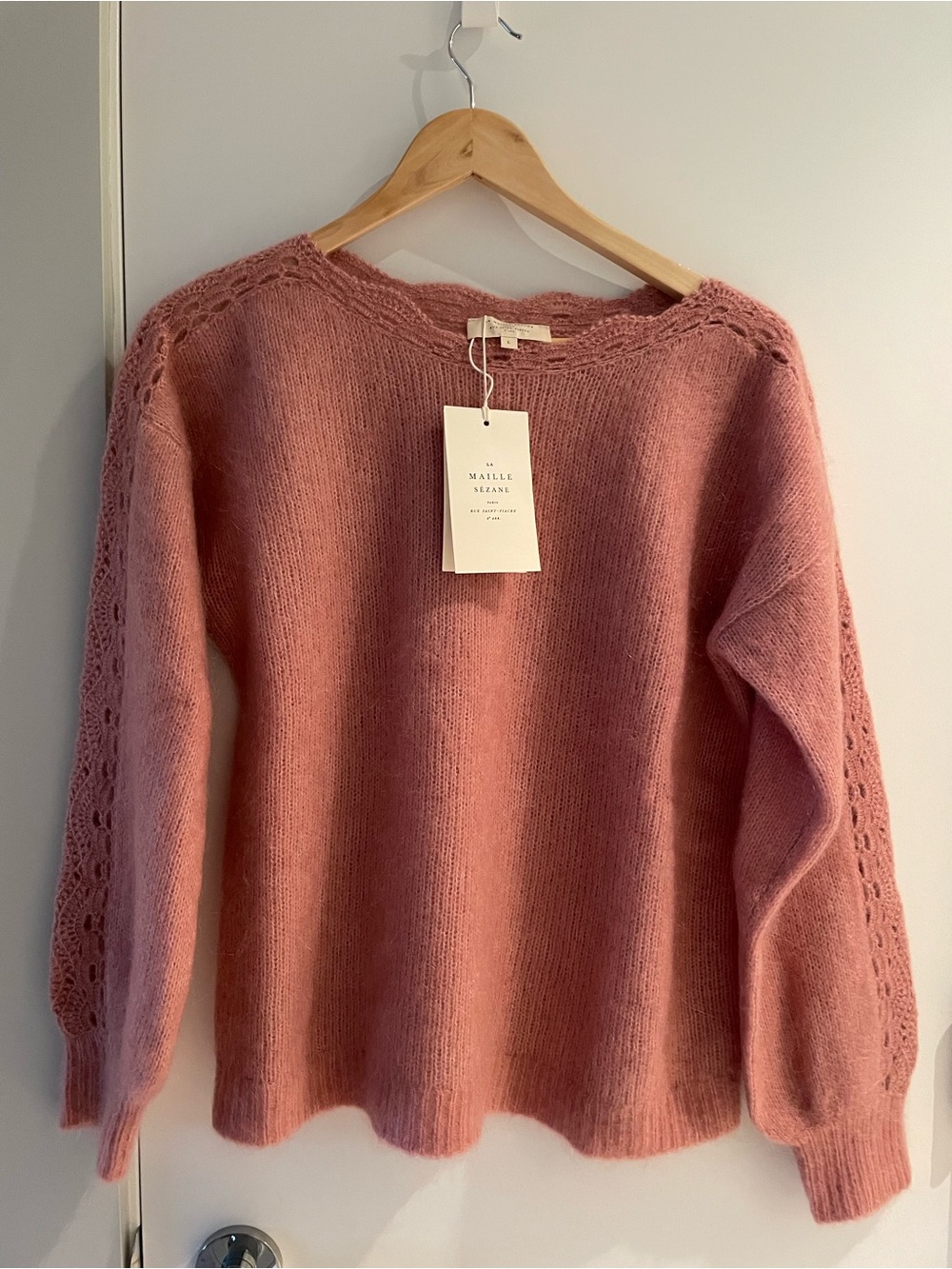 Sézane Stacy Jumper in Petal NWT, size L